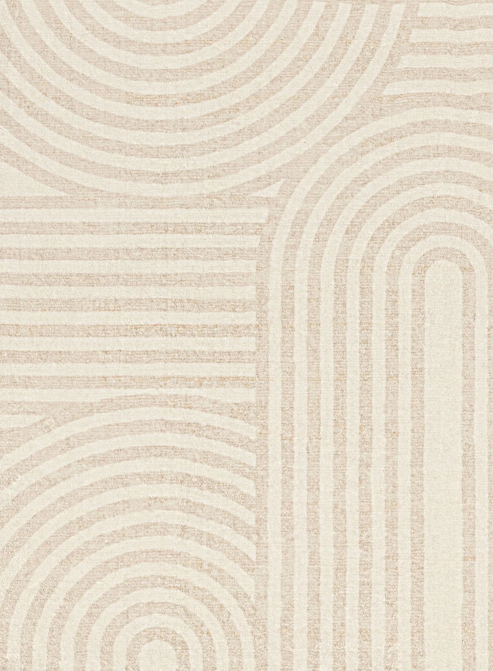 Lissy Ivory Rainbow Pattern Washable Rug
