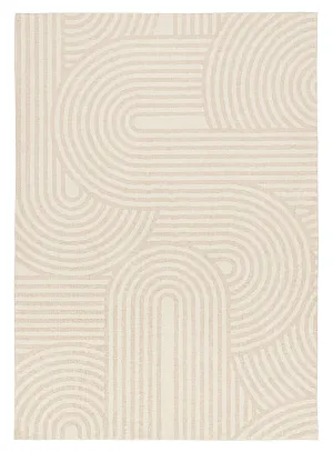 Lissy Ivory Rainbow Pattern Washable Rugmodern color block patchwork rug