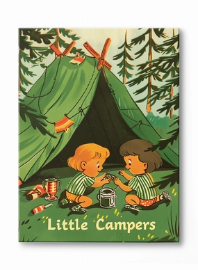 Little Campers, Canvasindoor decorative canvas print