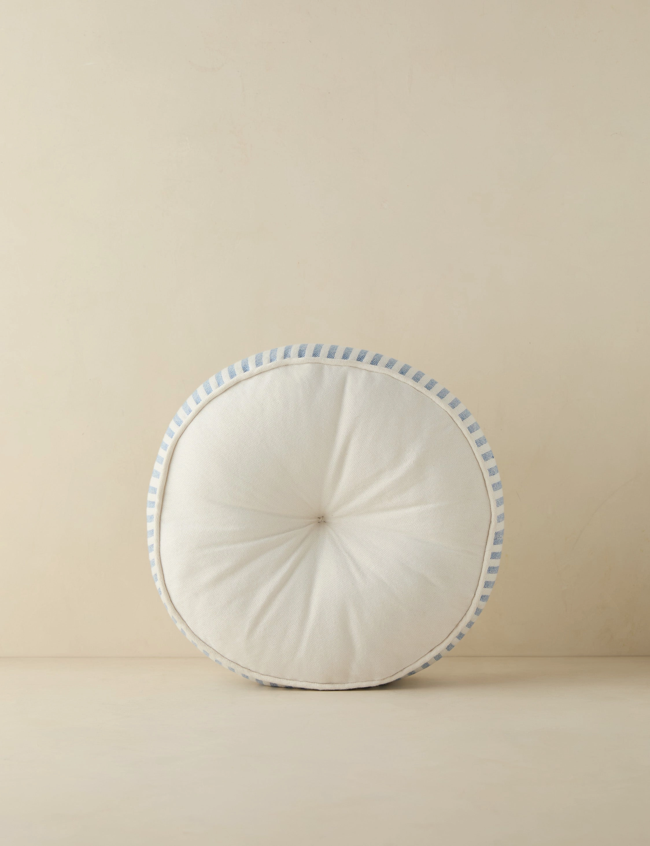 Littu Indoor / Outdoor Striped Disc Pillow by Sarah Sherman Samuel