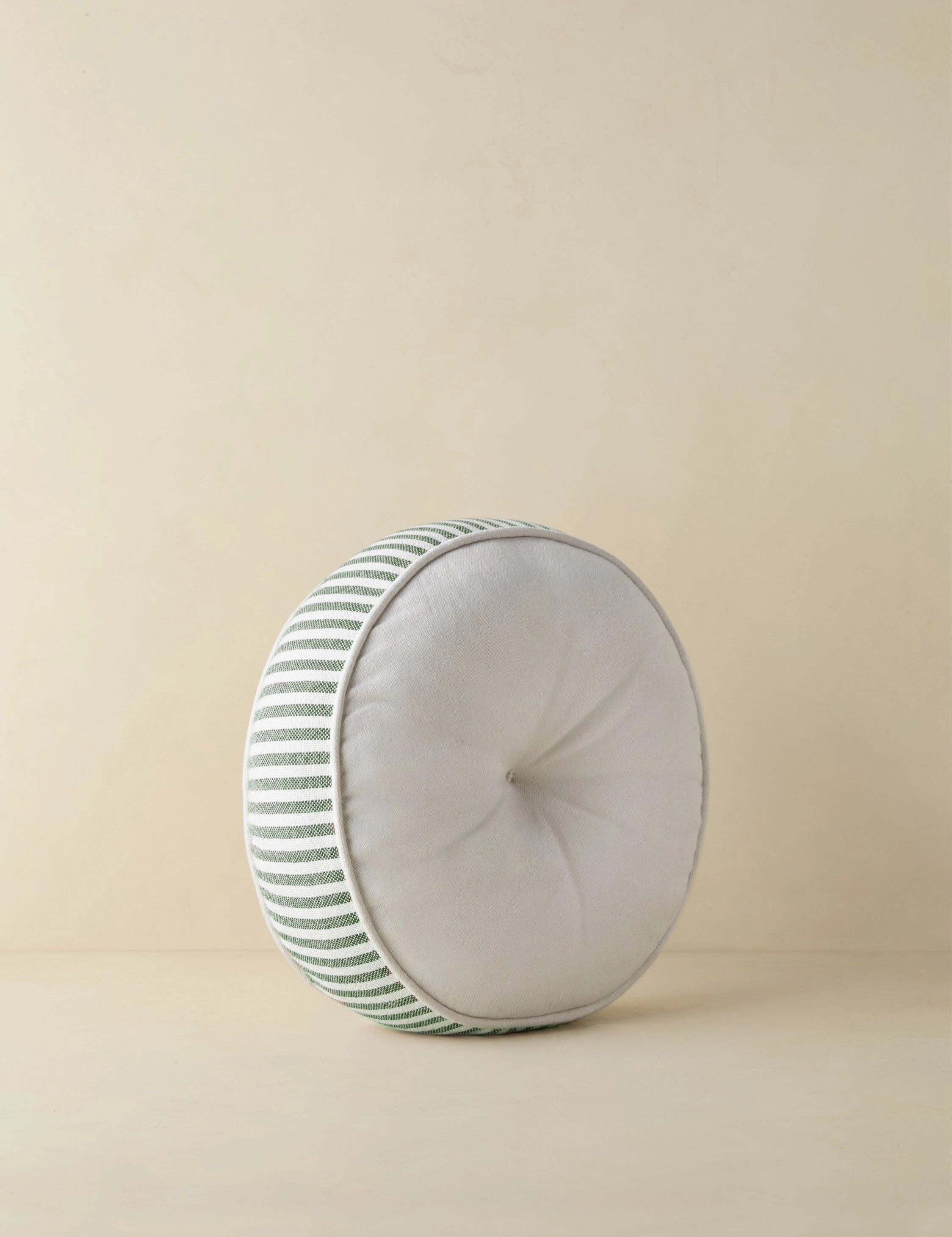 Littu Indoor / Outdoor Striped Disc Pillow by Sarah Sherman Samuel
