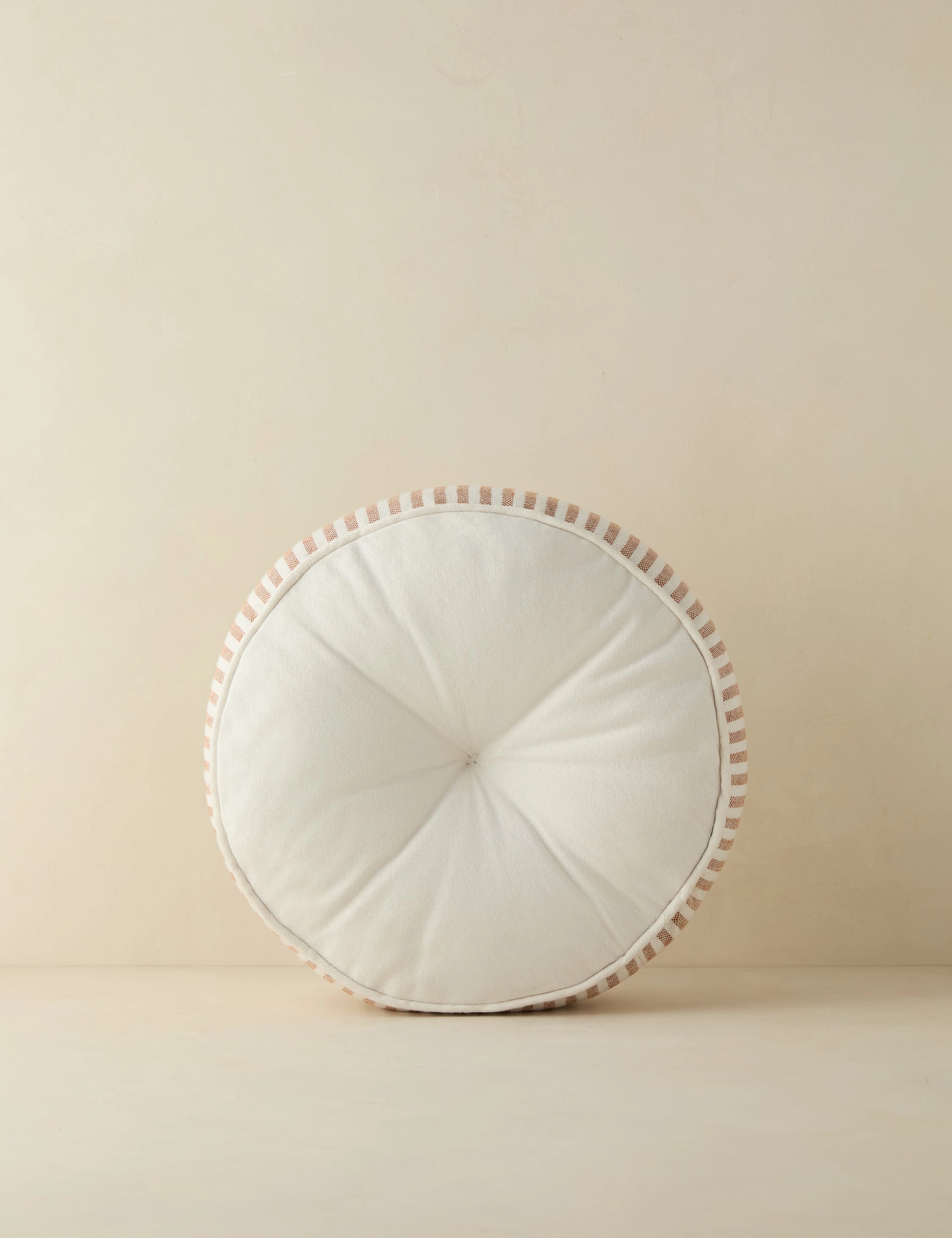 Littu Indoor / Outdoor Striped Disc Pillow by Sarah Sherman Samuel