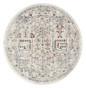 Livvie Blue and Orange Multi-Colour Distressed Round Rugmodern color block patchwork rug
