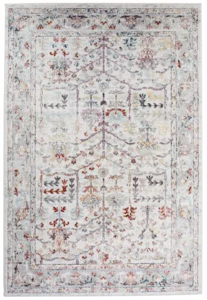 Livvie Blue and Orange Multi-Colour Distressed Rugmodern color block patchwork rug