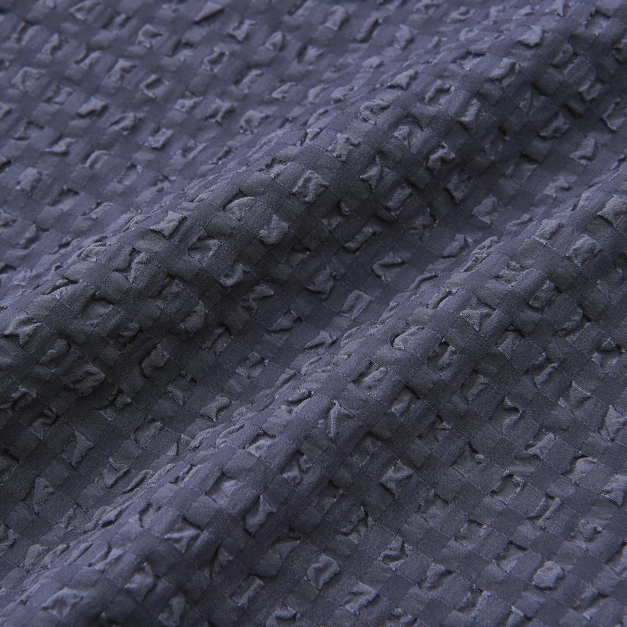 Logo Check Jacquard Pajamas With Embroidery Navy