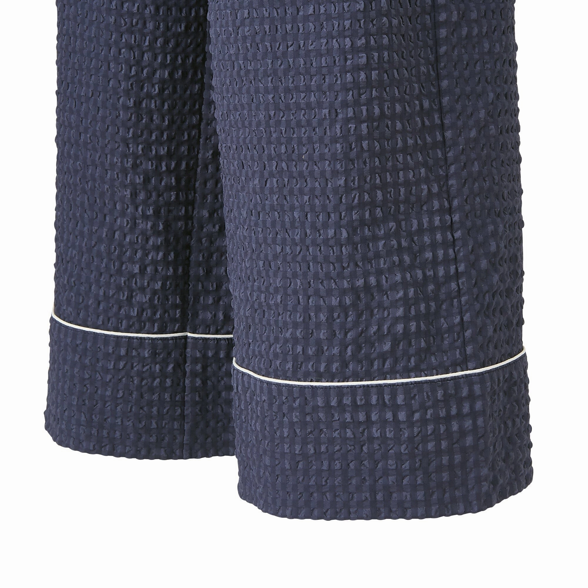 Logo Check Jacquard Pajamas With Embroidery Navy