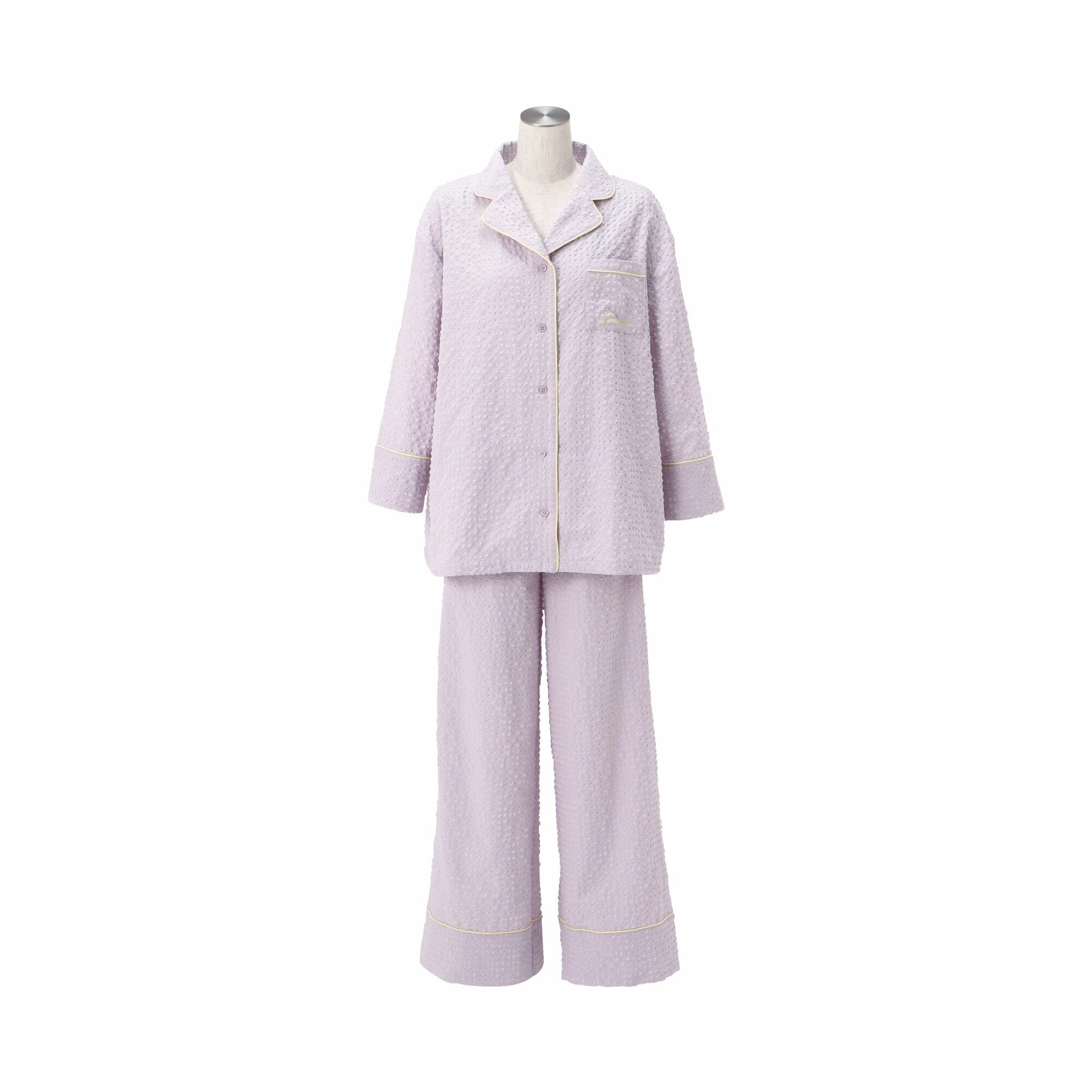 Logo Check Jacquard Pajamas With Embroidery Purplebedding sets ,throw blankets 