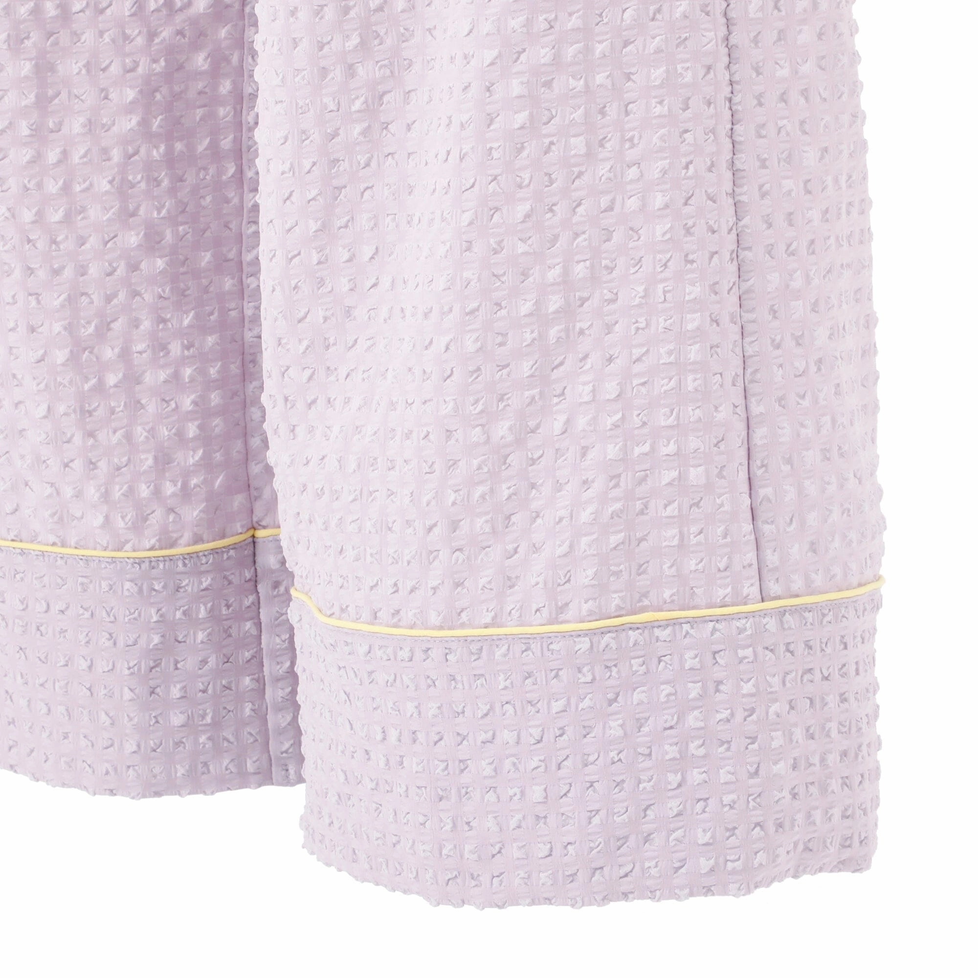 Logo Check Jacquard Pajamas With Embroidery Purple