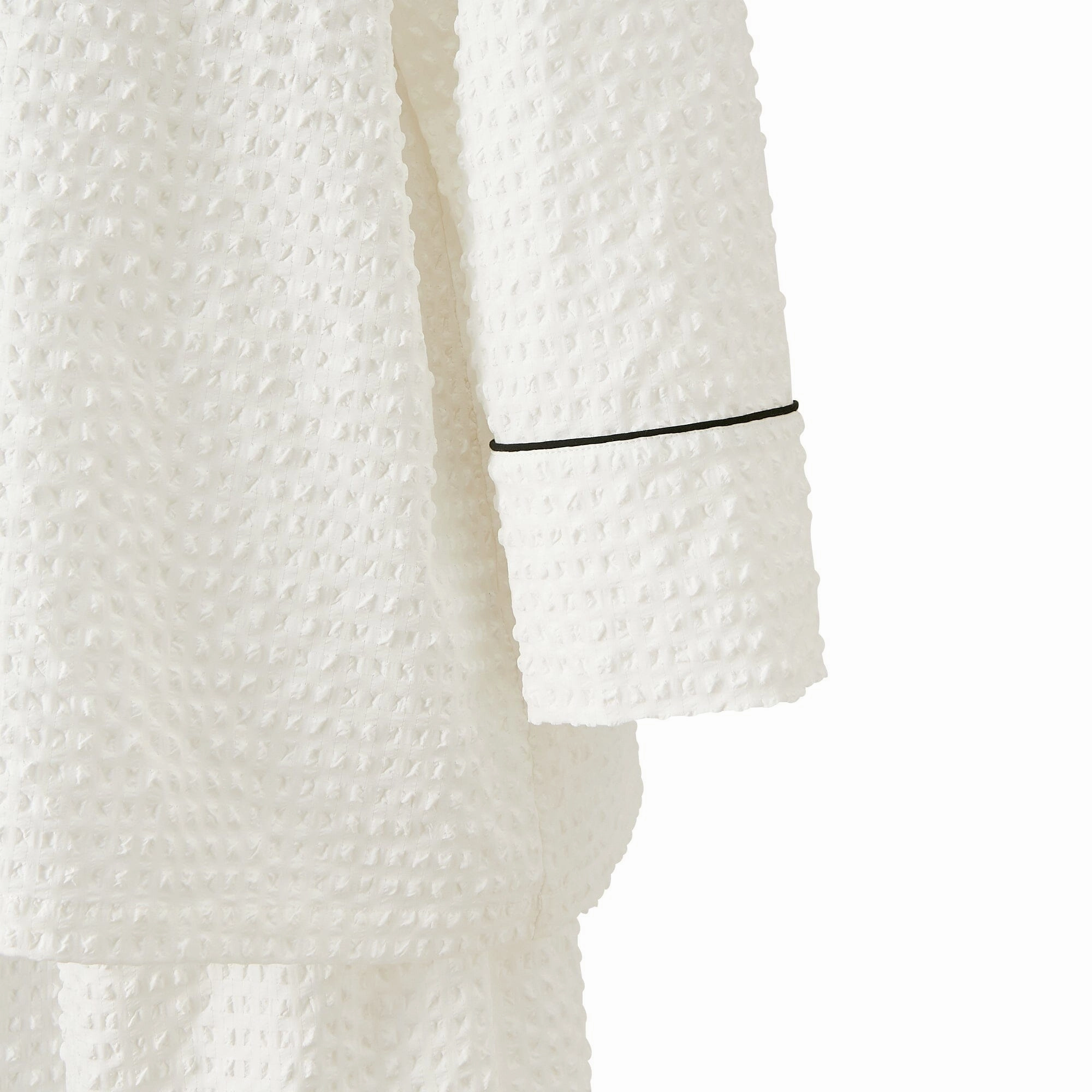 Logo Check Jacquard Pajamas With Embroidery White