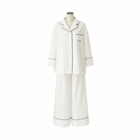 Logo Check Jacquard Pajamas With Embroidery Whitebedding sets ,throw blankets 