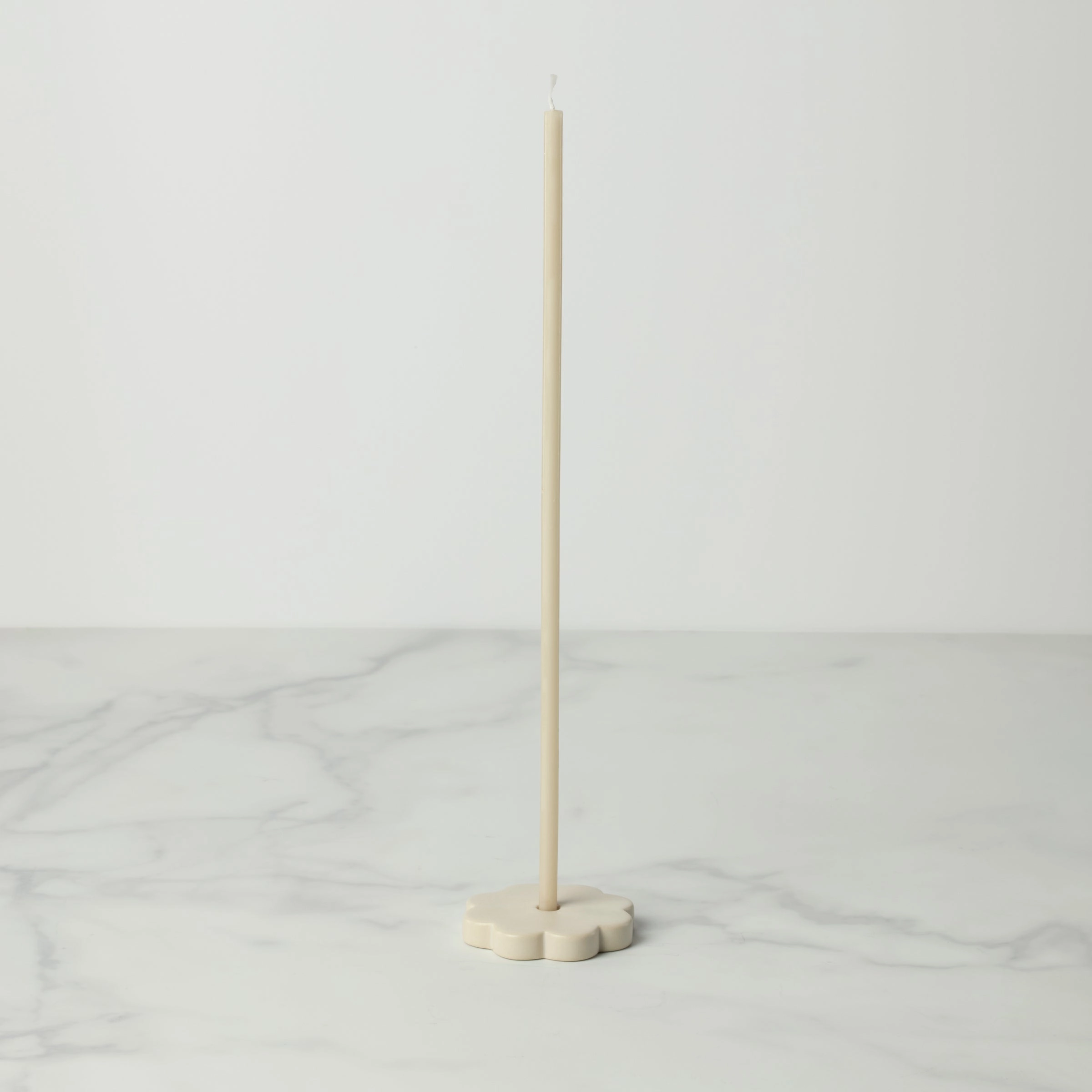 Long-Stem Candles Set Of 12 - Parchment