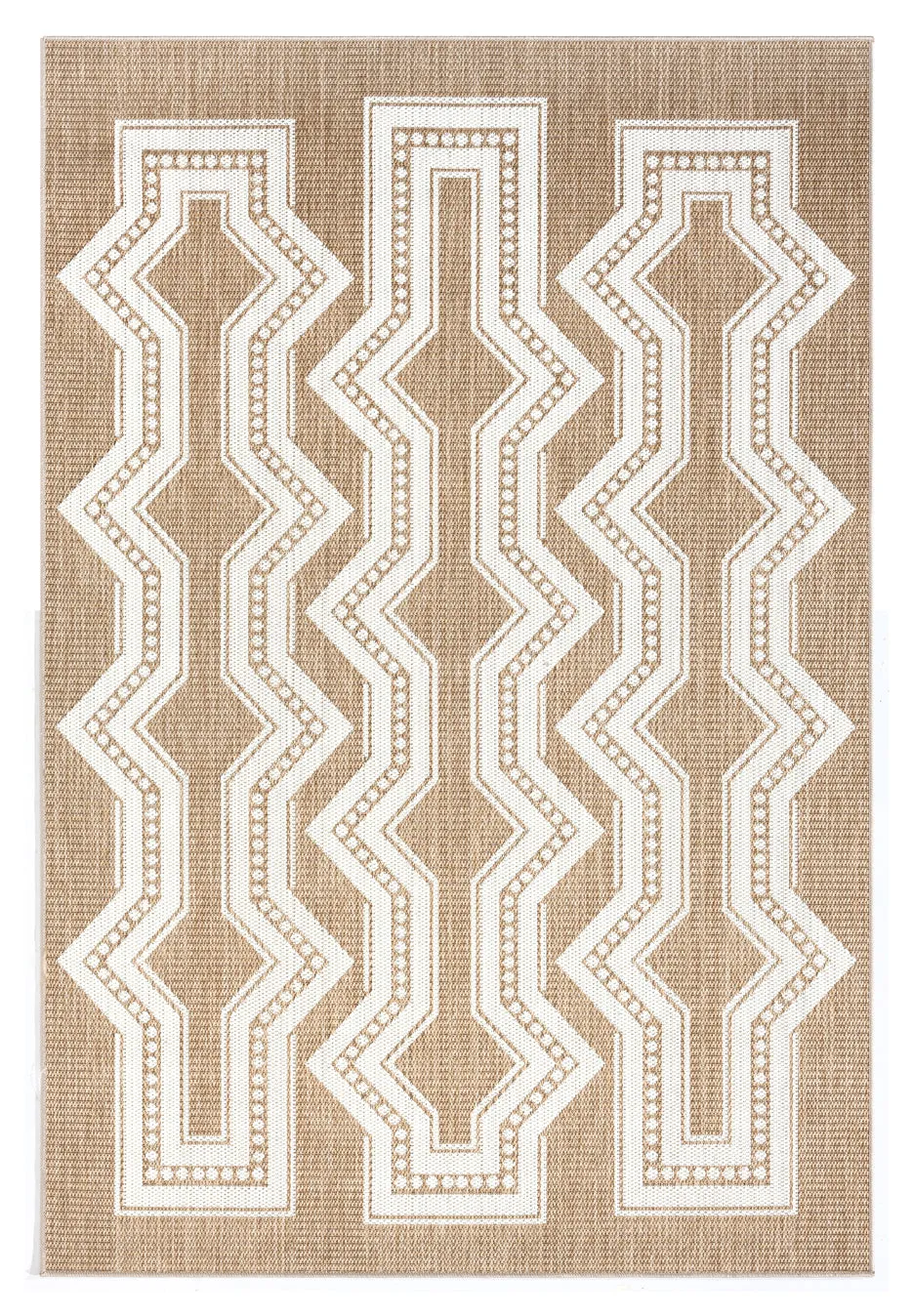 Lora Brown and Ivory Tribal Flatweave Indoor Outdoor Rugmodern color block patchwork rug