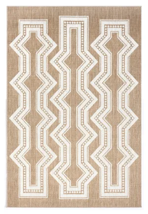 Lora Brown and Ivory Tribal Flatweave Indoor Outdoor Rugmodern color block patchwork rug