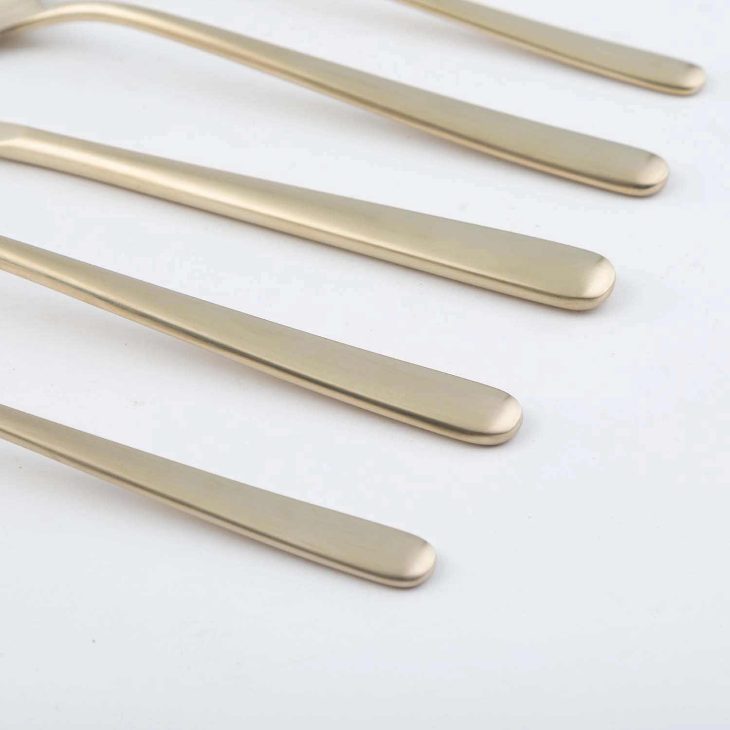 Lorenn Champagne Satin 20 Piece Flatware Set