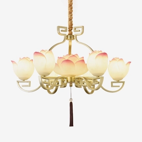 Lotus Bloom Chandelierrustic chandelier,bedroom chandelier 