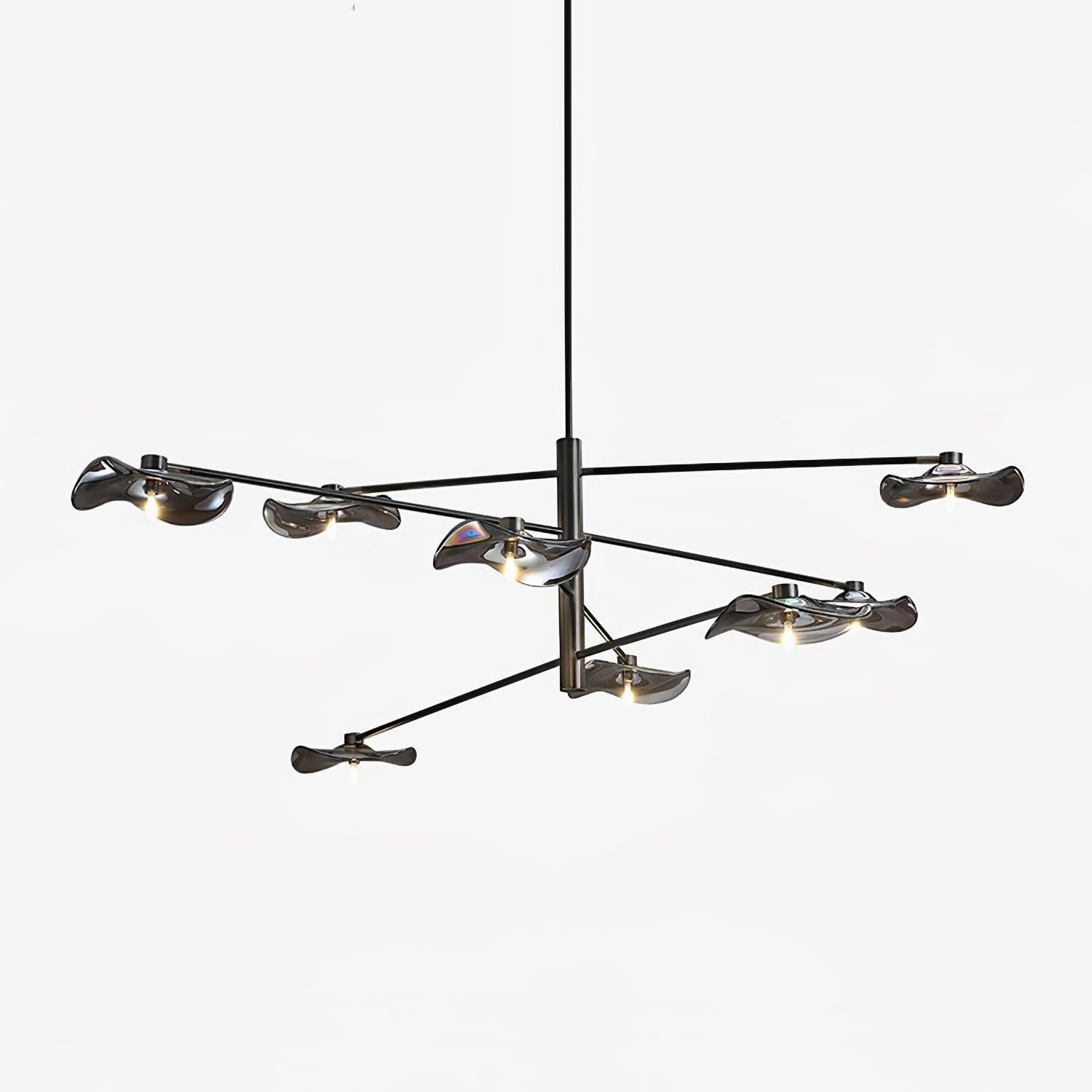 Lotus Leaves Glass Chandelier