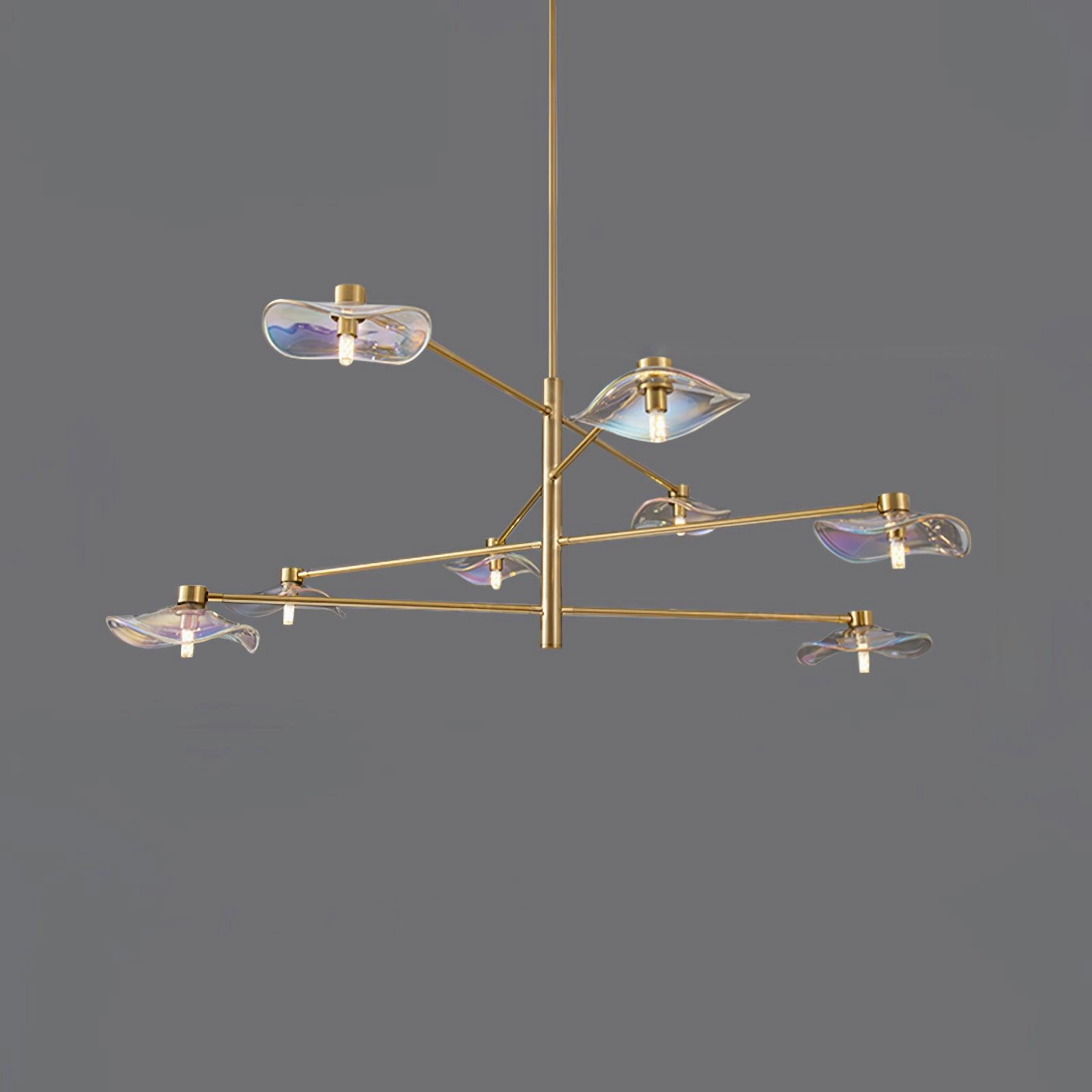 Lotus Leaves Glass Chandelier
