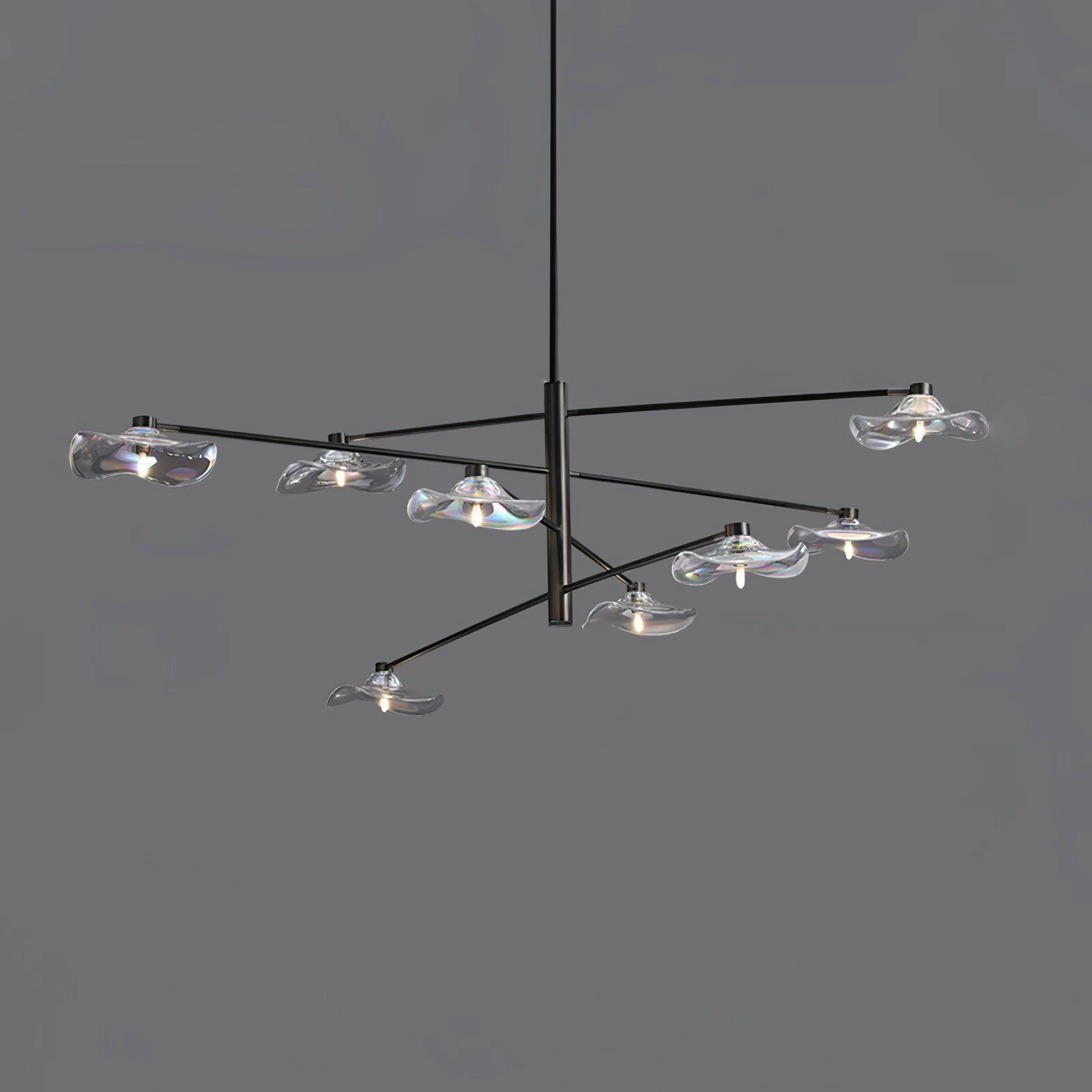 Lotus Leaves Glass Chandelier