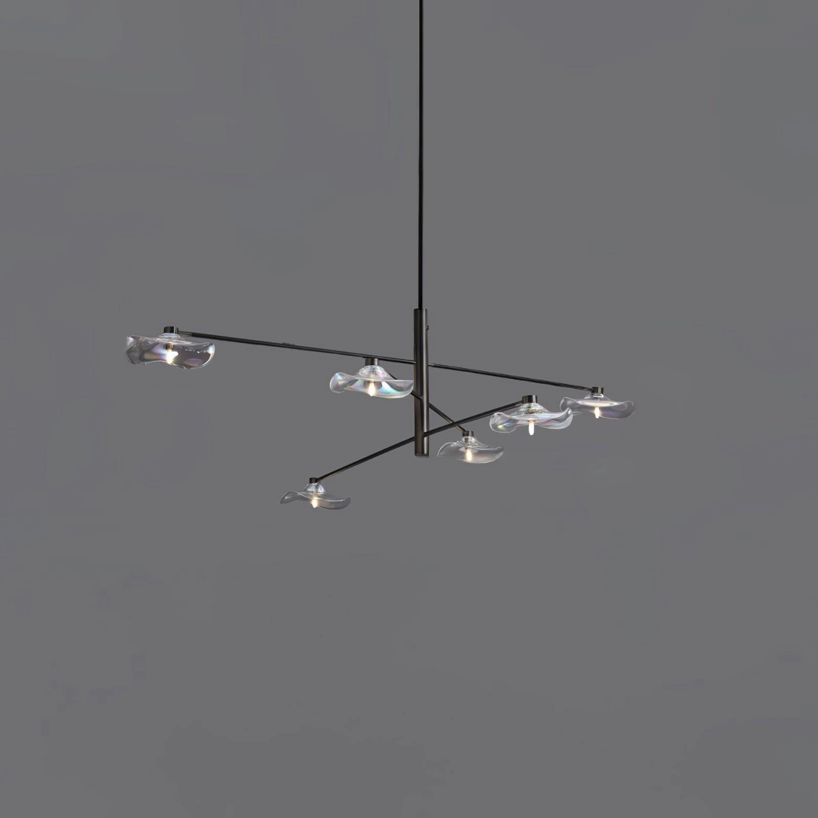 Lotus Leaves Glass Chandelier