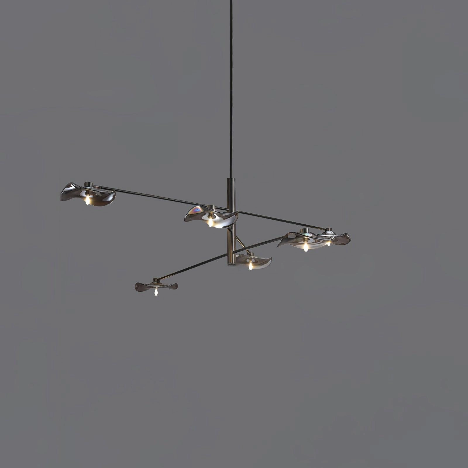 Lotus Leaves Glass Chandelier