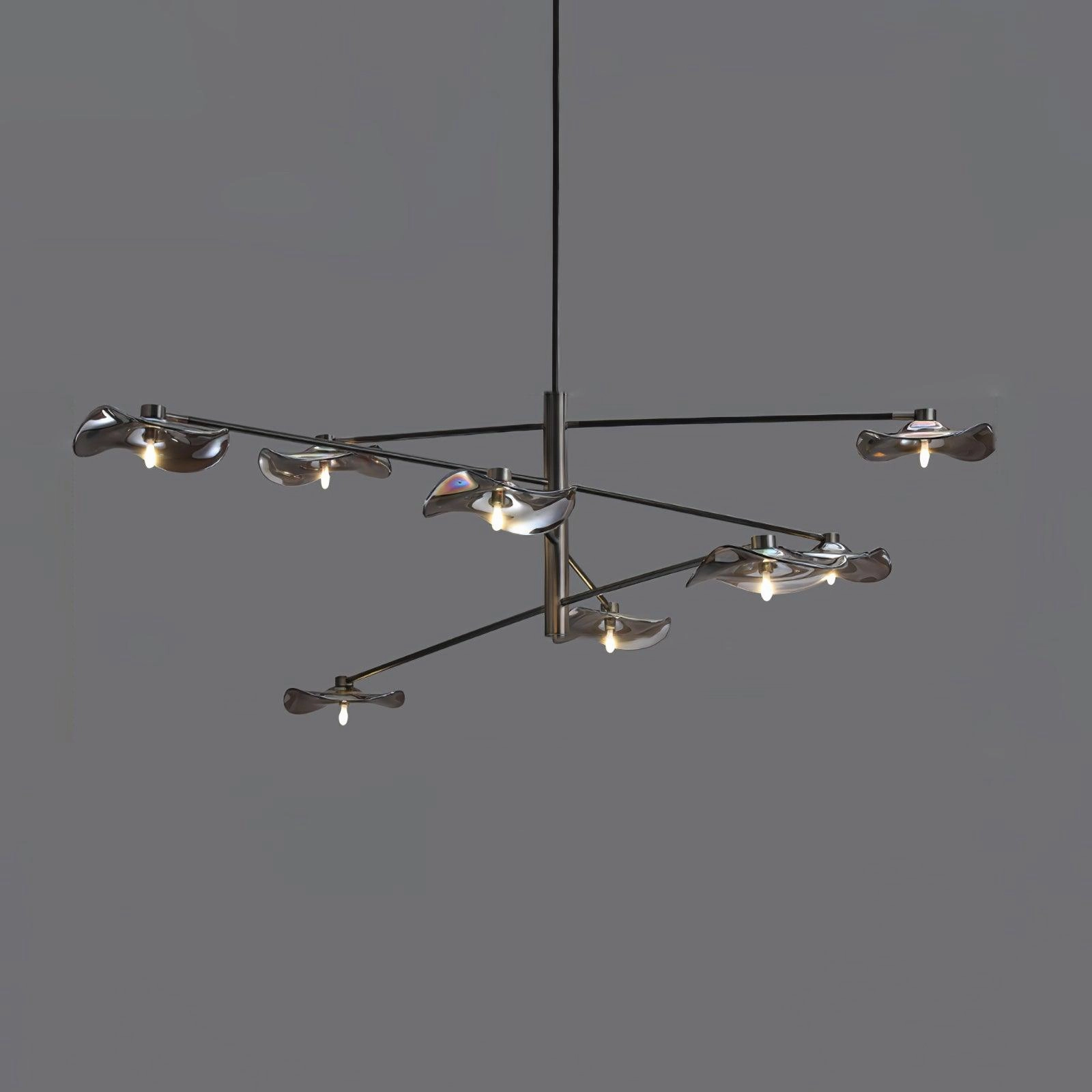 Lotus Leaves Glass Chandelier