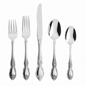 Louisiana 18/8 20 Piece Flatware Seteco-friendly bamboo fiber tableware set 