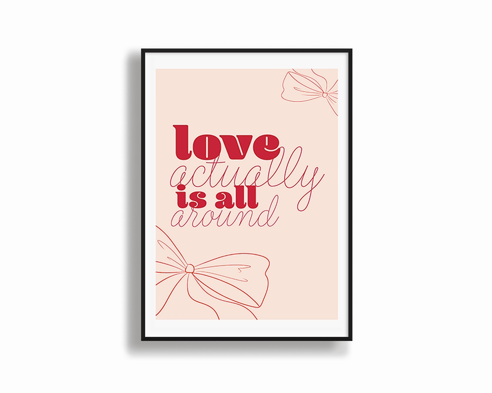 Love Actually Is All Aroundmodern abstract painting decor