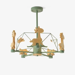 Lovely Deer Wooden Chandelierrustic chandelier,bedroom chandelier 