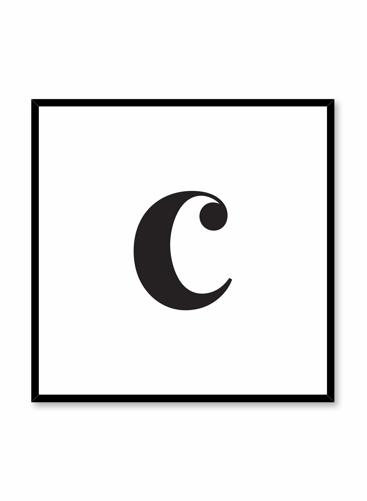 Lowercase Letter C, Poster