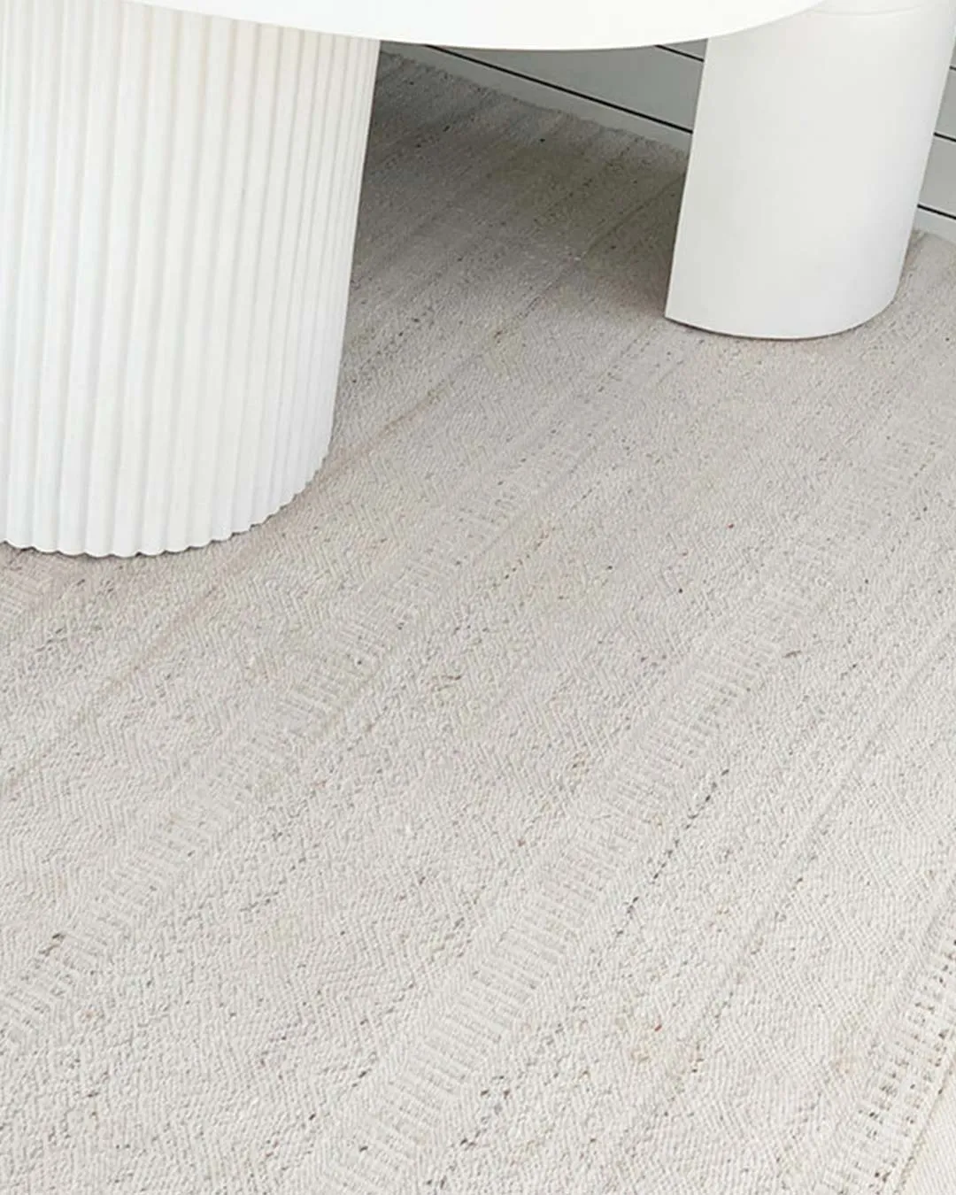 Lucinda Cream and Beige Indoor Outdoor PET Rug *NO RETURNS UNLESS FAULTY
