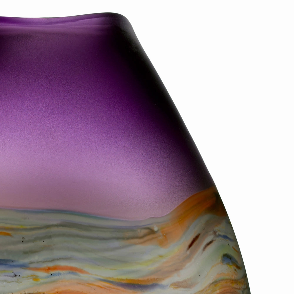 Lucius Frosted Vase Amethyst