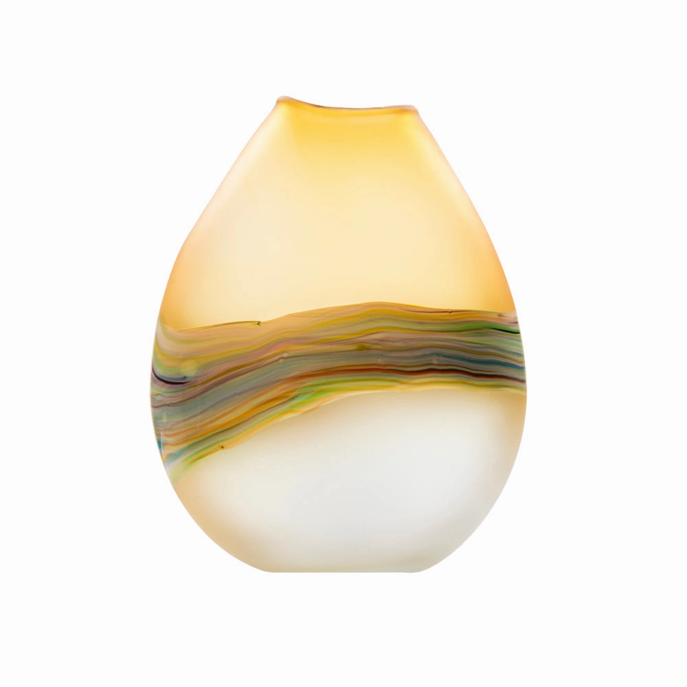 Lucius Frosted Vase Citrine