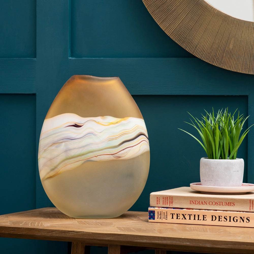 Lucius Frosted Vase Citrinemodern home decor ,home decor for bedroom 