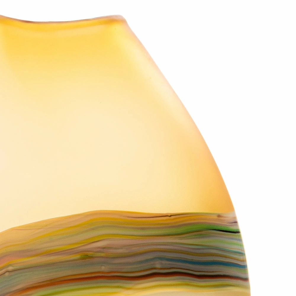 Lucius Frosted Vase Citrine