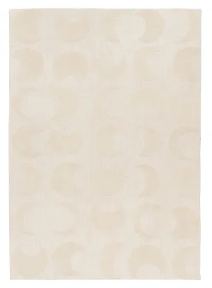 Lucy Beige Cream Half-Moon Pattern Rug *NO RETURNS UNLESS FAULTYmodern color block patchwork rug