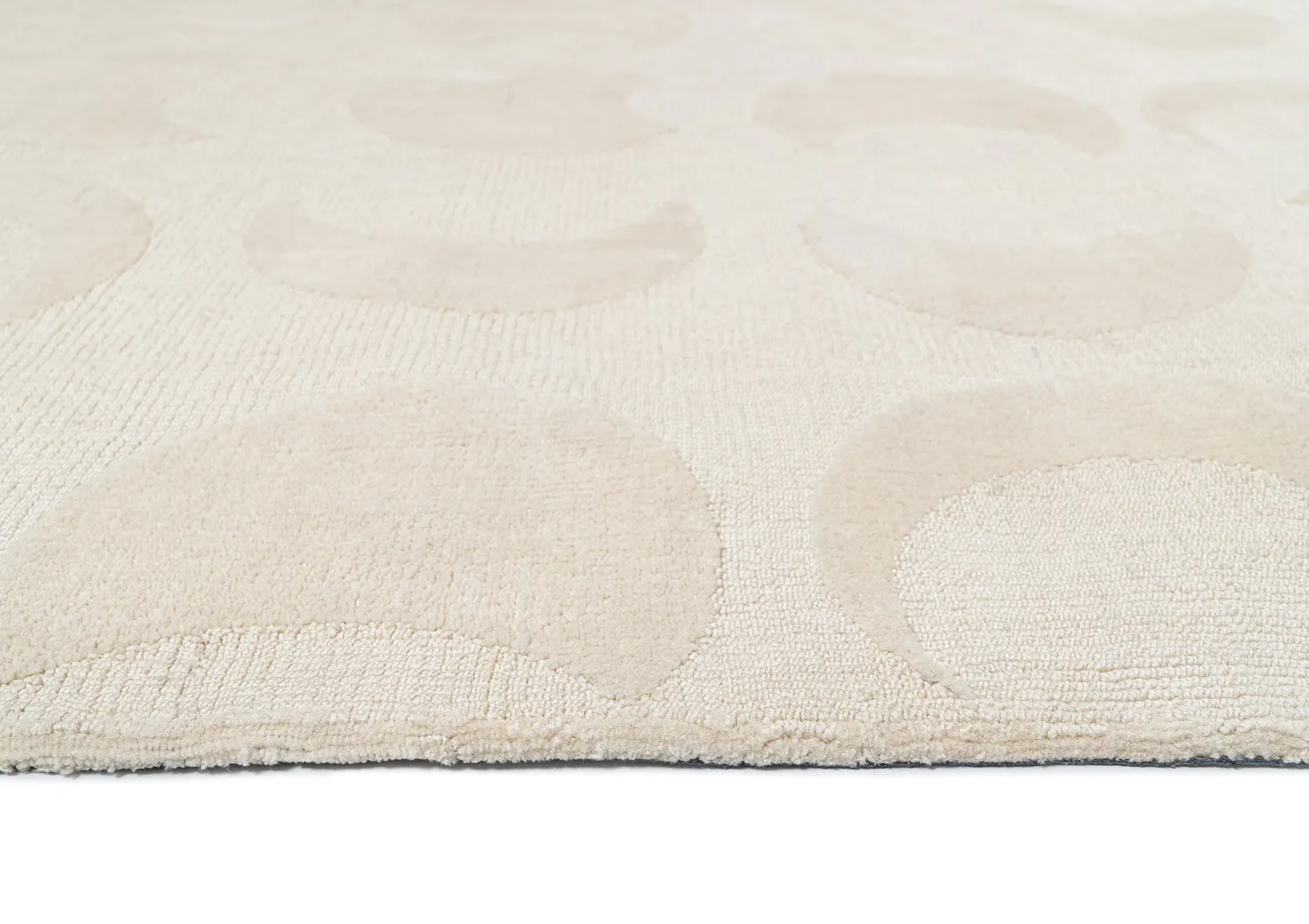 Lucy Beige Cream Half-Moon Pattern Rug *NO RETURNS UNLESS FAULTY