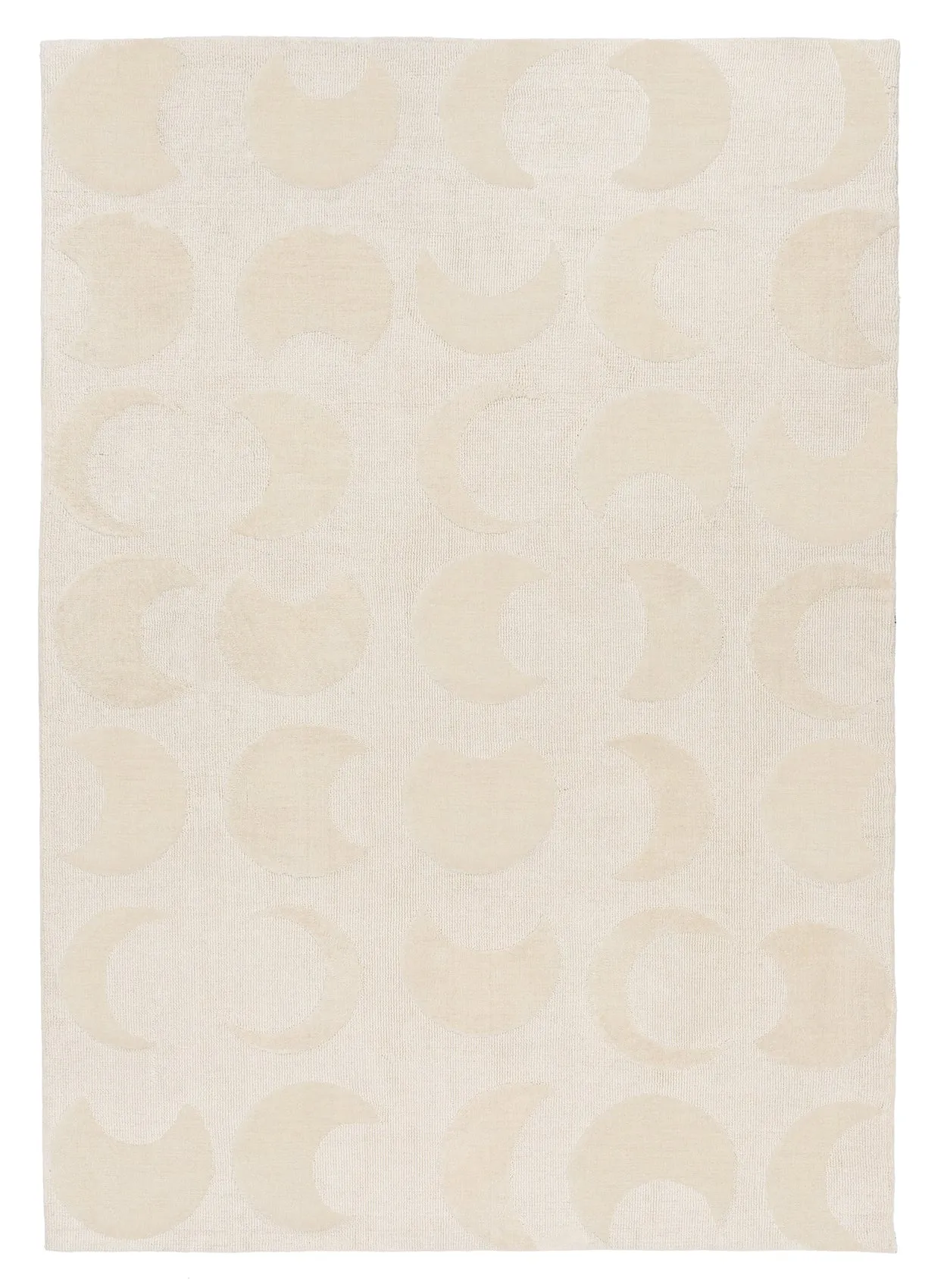 Lucy Beige Cream Half-Moon Pattern Rug *NO RETURNS UNLESS FAULTYmodern color block patchwork rug
