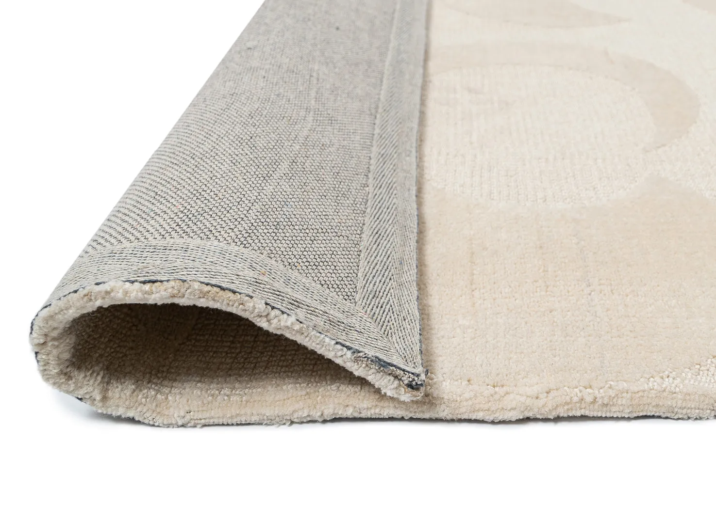 Lucy Beige Cream Half-Moon Pattern Rug *NO RETURNS UNLESS FAULTY