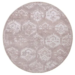 Lumi Grey Plush Rollie Pollie  Round Playmatmodern color block patchwork rug