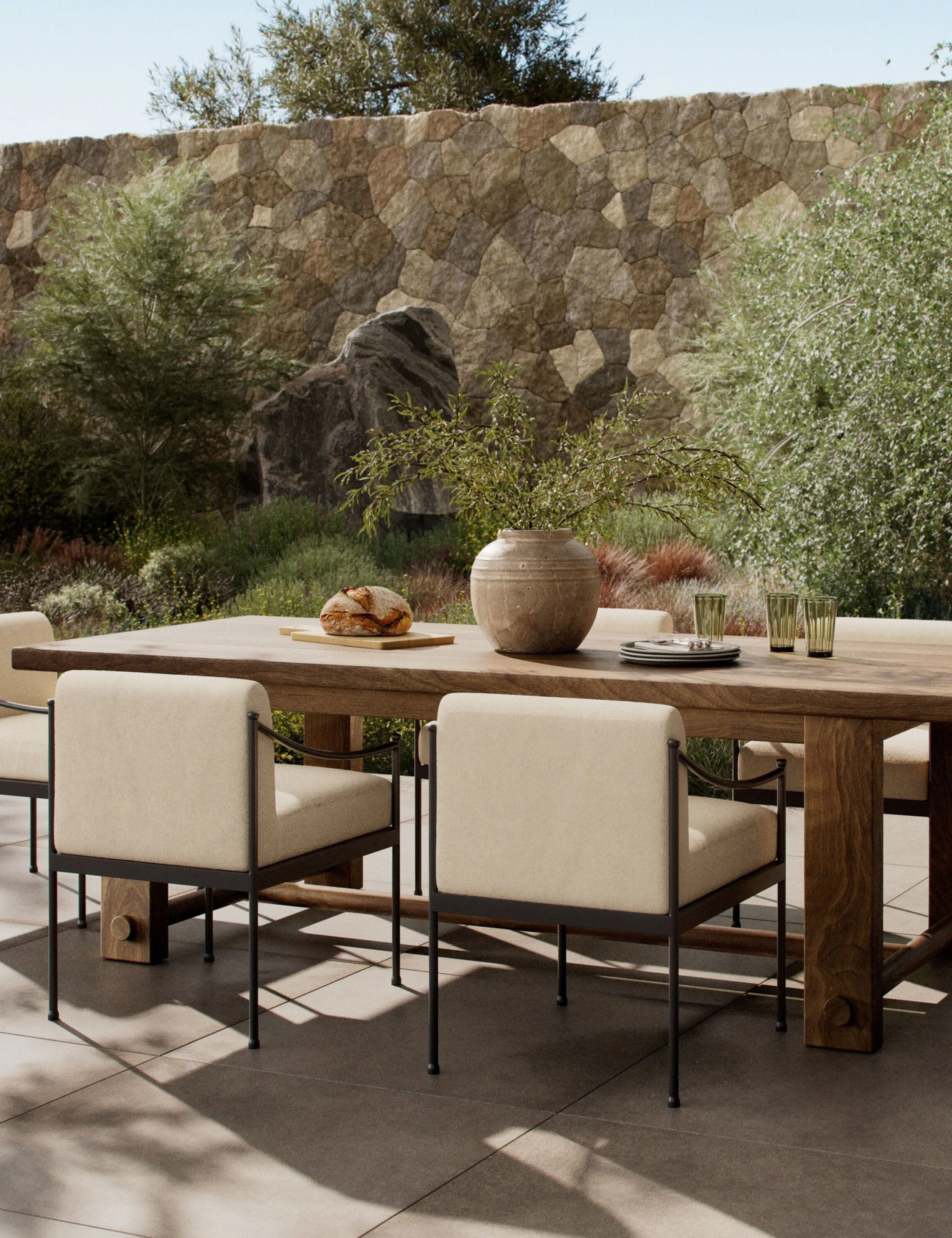 Lumi Indoor / Outdoor Dining Table by Amber Lewis x Four Hands
