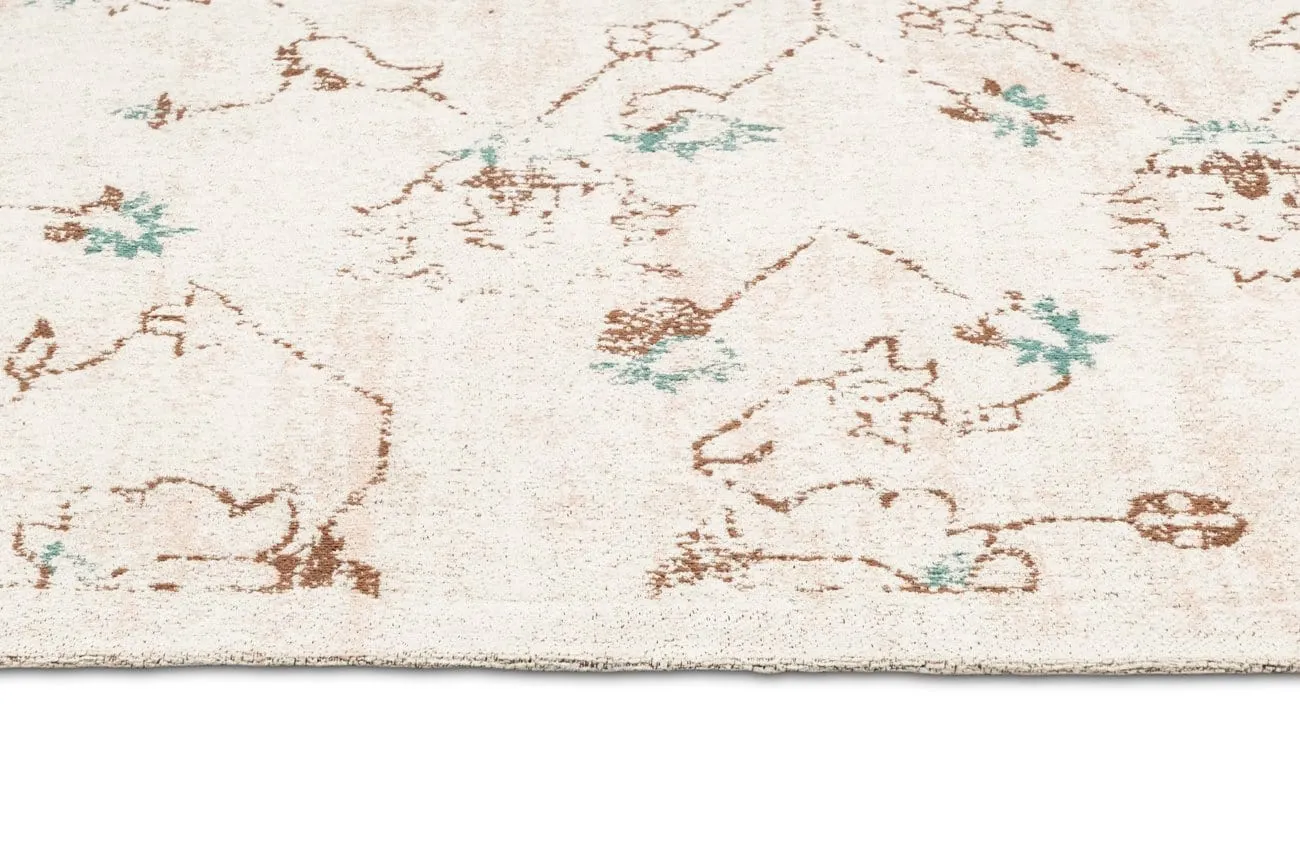 Luna Blue and Pink Floral Rug *NO RETURNS UNLESS FAULTY