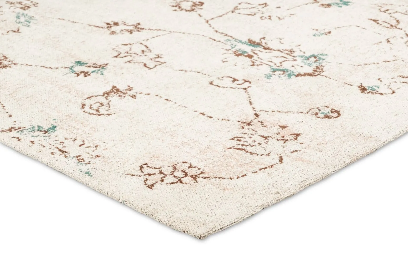 Luna Blue and Pink Floral Rug *NO RETURNS UNLESS FAULTY