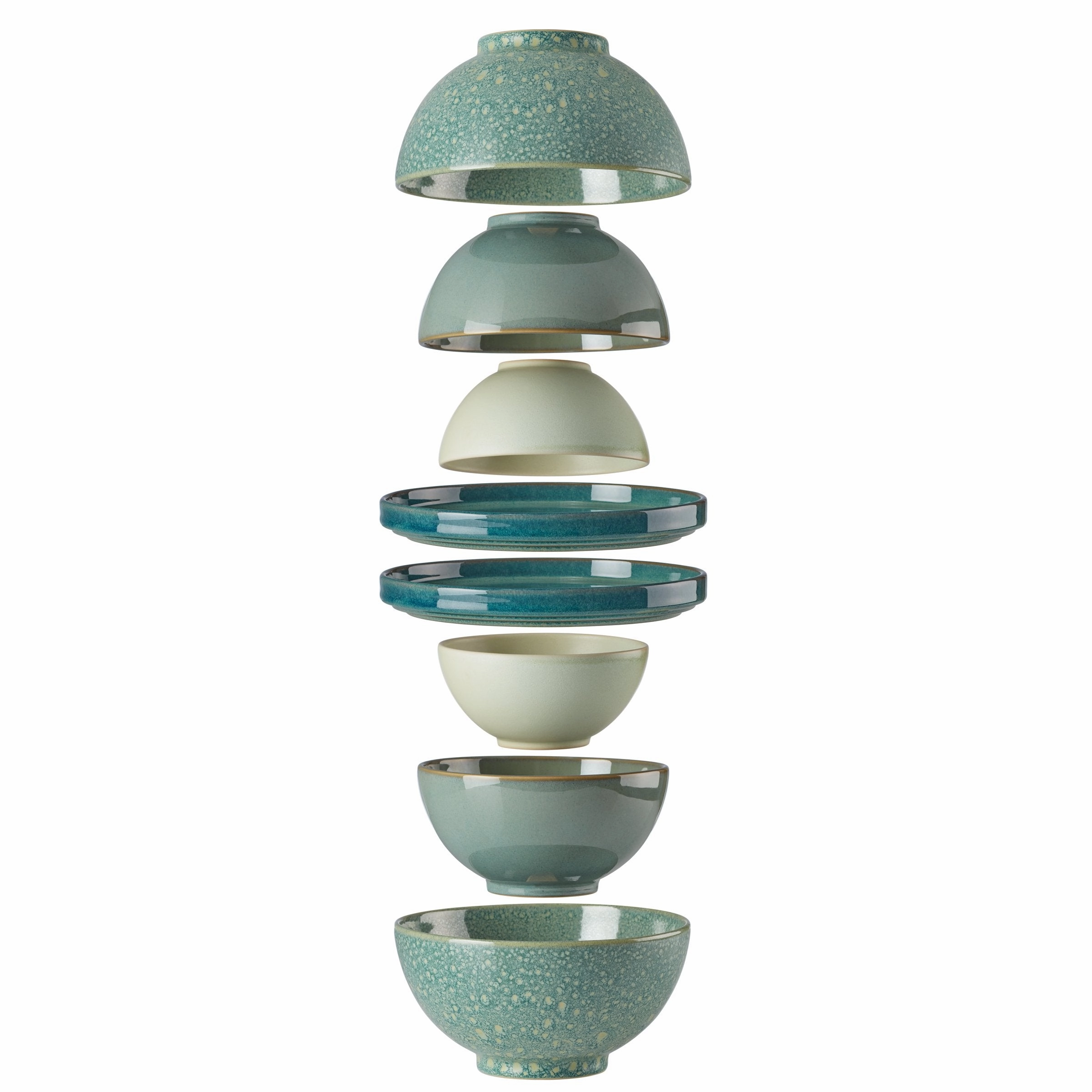 Luna Green 8-Piece Dinnerware Set