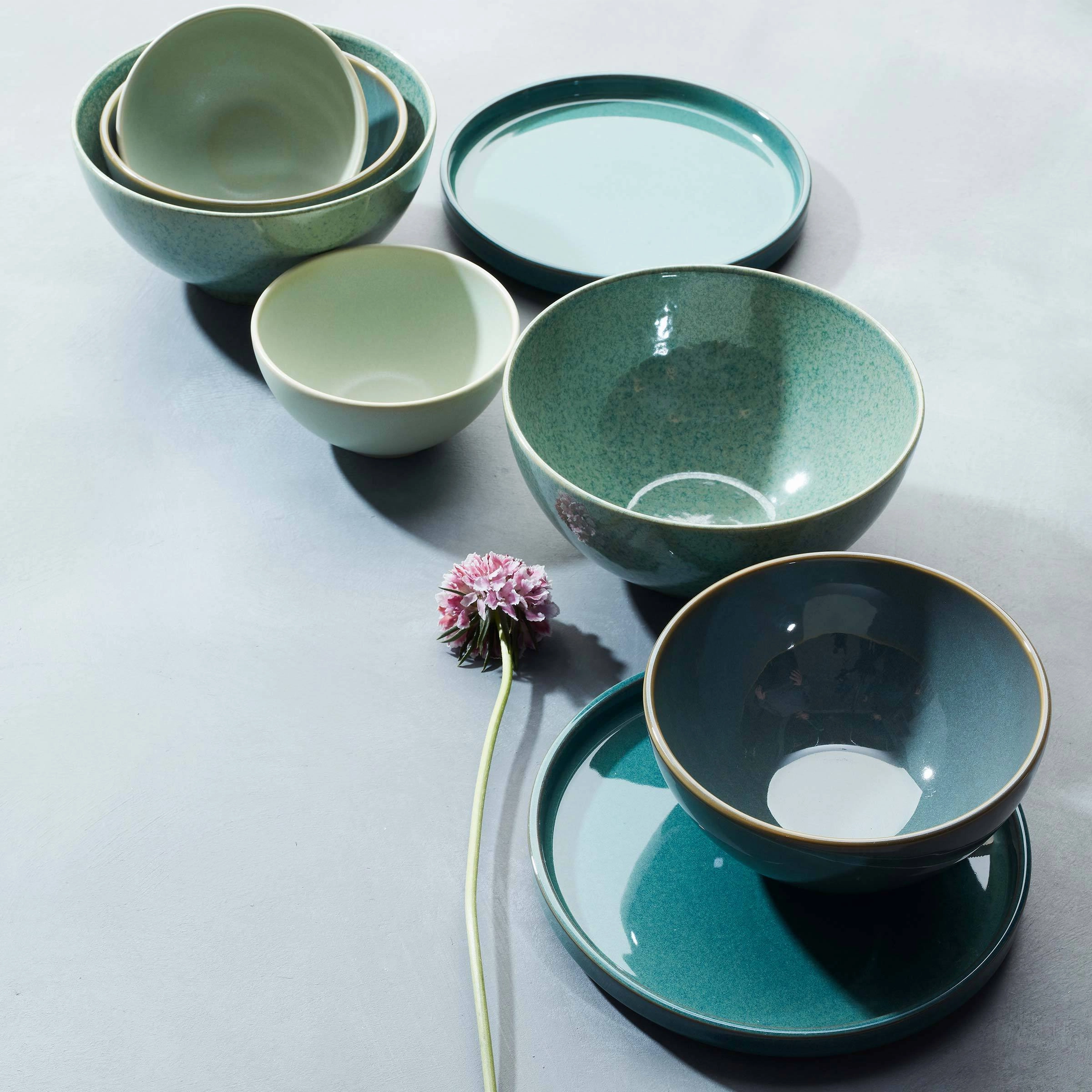 Luna Green 8-Piece Dinnerware Set