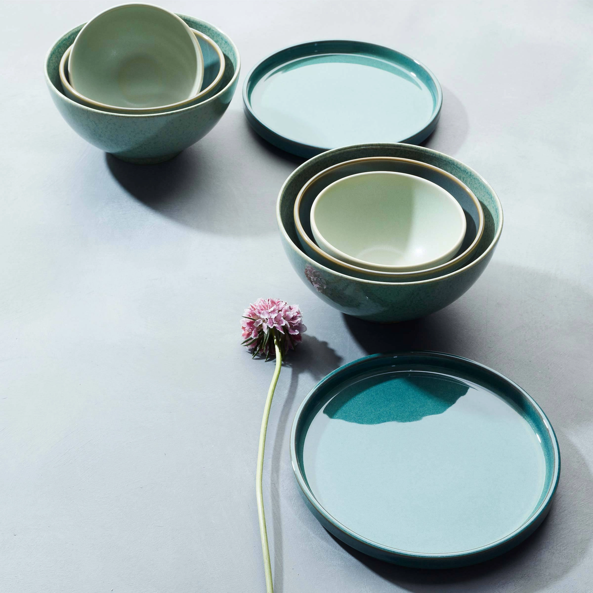 Luna Green 8-Piece Dinnerware Set