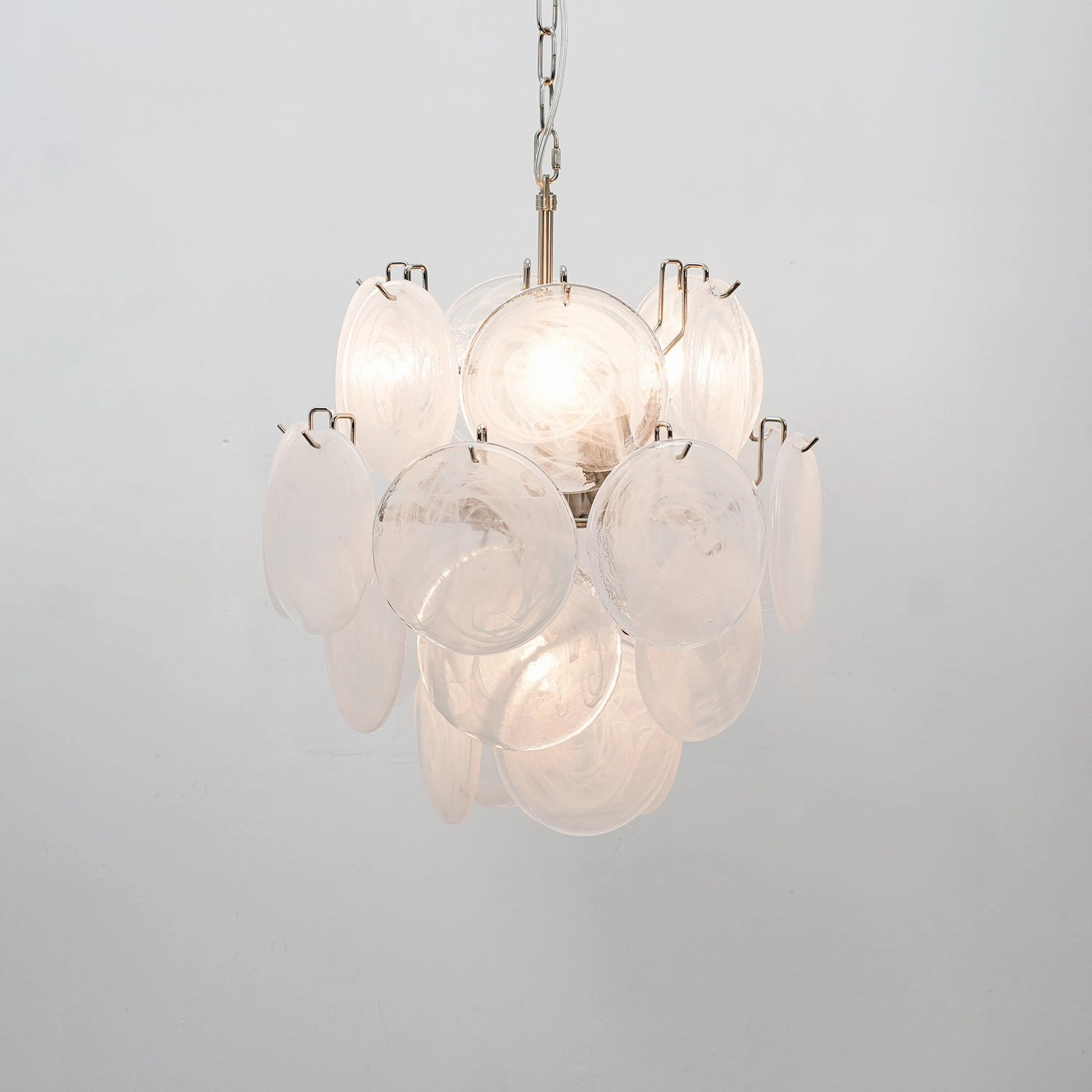 Lunaria Disc Murano Chandelier