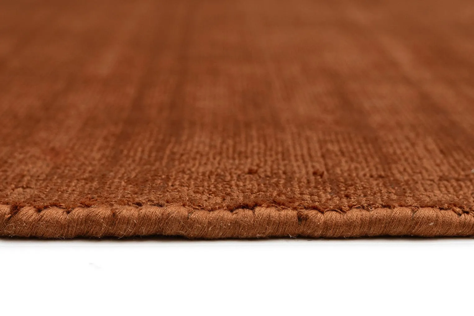 Lupe Terracotta Handwoven PET Round Rug
