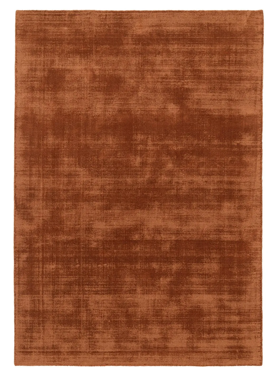 Lupe Terracotta Handwoven PET Rugmodern color block patchwork rug