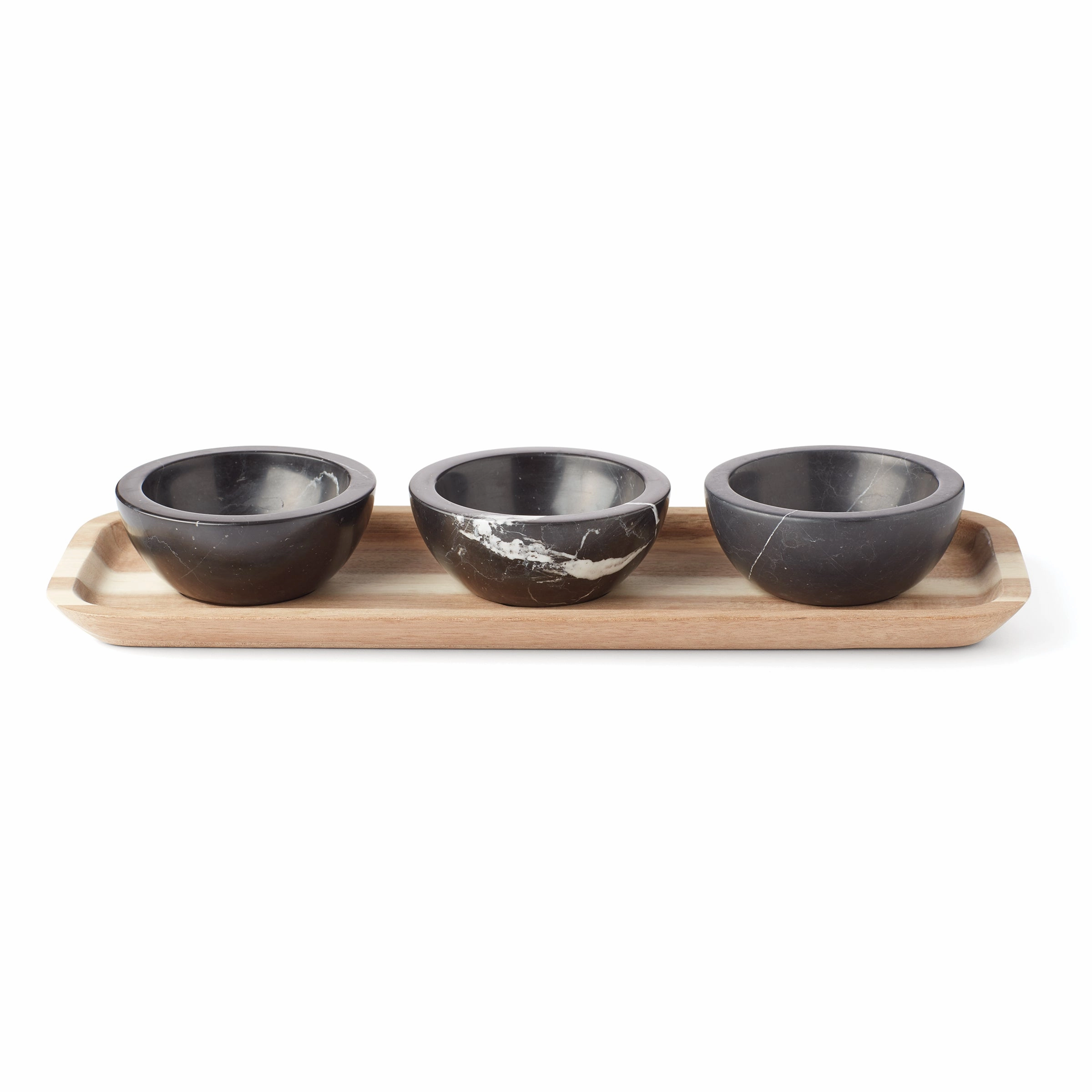 LX Collective Tray With 3 Dip Bowls