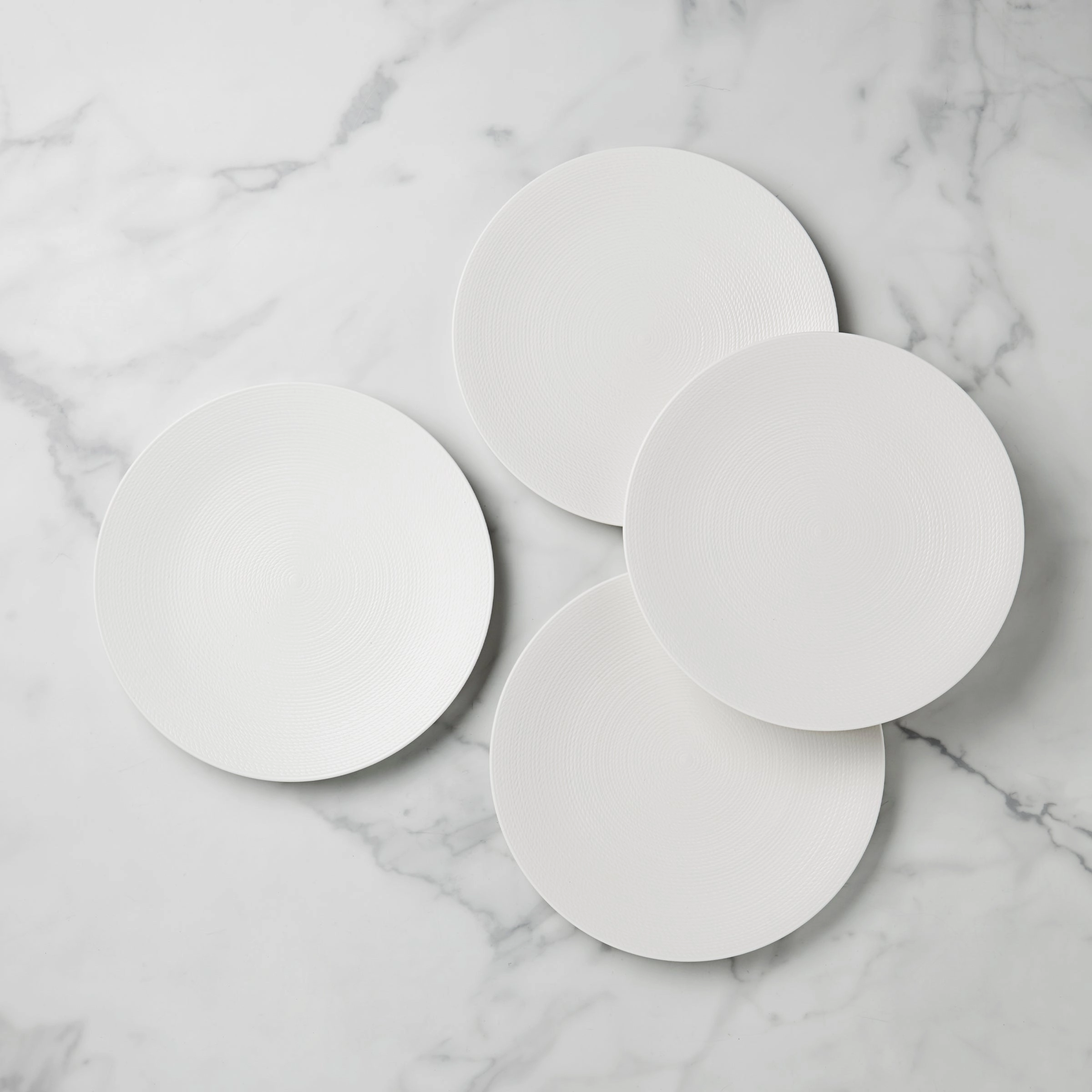 LX Collective White Dinner Plates - Set of 4modern kitchen decor ,kitchen dinner set ,dinnerware 